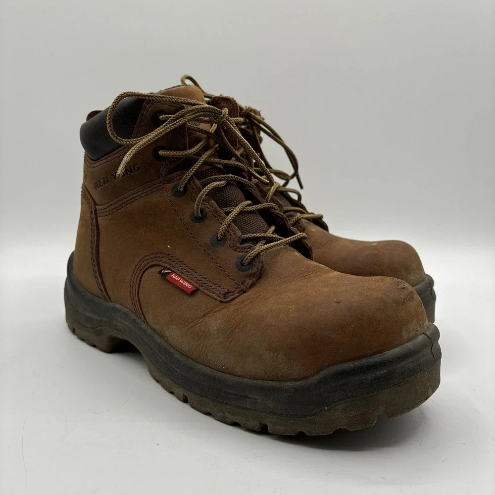 RED WING Boots 2241 COMPOSITE TOE STATIC DISAPATIVE Men's‎ Size 6 D Brown